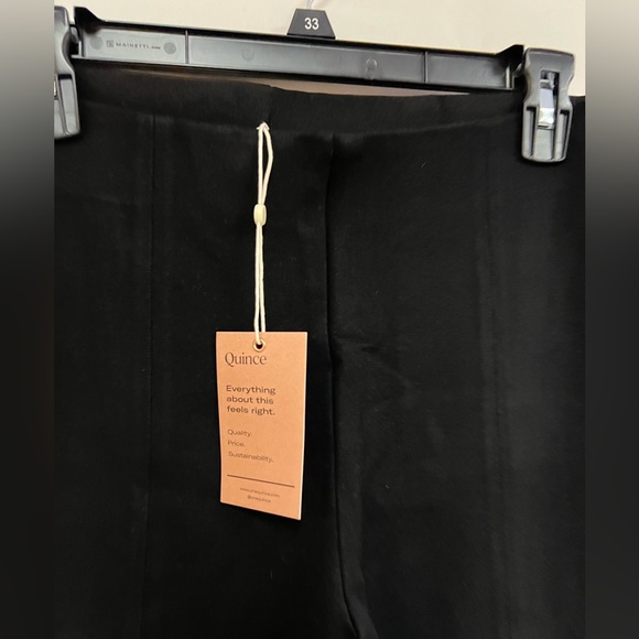 NEW QUINCE Ultra-Stretch Ponte Pintuck Ankle Pants SIZE: L - Picture 6 of 12